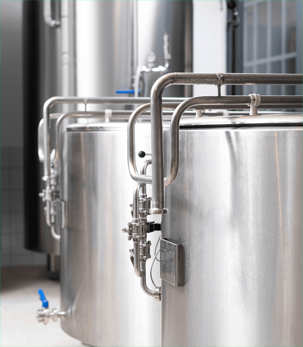 Tanques inox de produção industrial da B.Kemi
